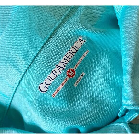 GOLF AMERICA Womens Size Medium Short Sleeve Collared Athletic Golf Polo Shirt - Picture 8 of 8